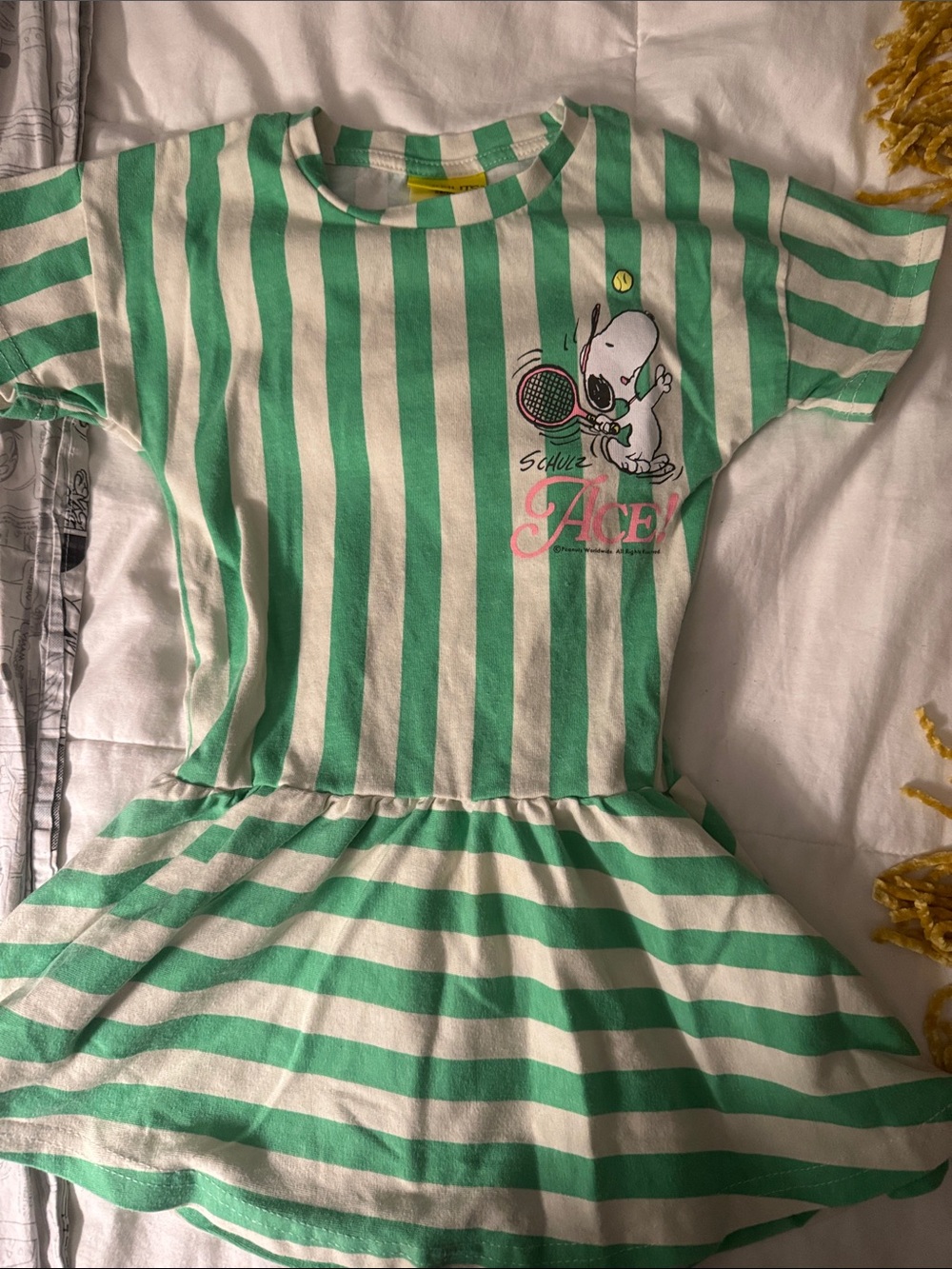 Snoopy peanuts dress for girls size xs NWOT
